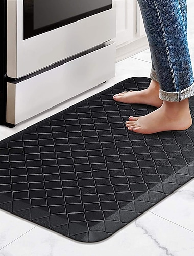  廊下のキッチン用ランナーラグ、厚手のPVC製疲労軽減キッチンフロアマット、防水・耐油・滑り止めレザー製ランナーラグ（玄関用）、お手入れ簡単カーペット