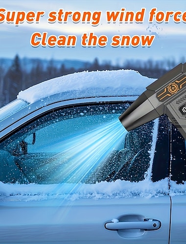  Ruční výkonný turboventilátorový zahradní a zahradní nářadí/stroje na odklízení sněhu, vysokorychlostní bezkartáčový motor, vestavěná baterie s velkou kapacitou, ventilátor na odstraňování prachu z
