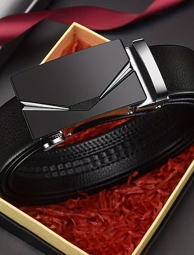  Miesten Vyö Automaattinen solki Pikavapautus PU-nahka Metalliseos Muoti Kestävä Säädettävä Tavallinen Hopea Kulta ulko- Päivittäin Lannevyö