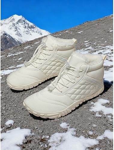  Wasserdichte Damen-Schneewanderschuhe in breiter Passform – warme, rutschfeste Winterschuhe für Schneewanderungen, Trekking, Camping und Reisen in kaltem Wetter