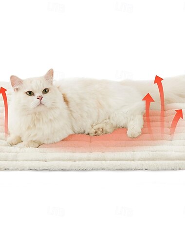  bedsure selvoppvarmende katteseng, liten selvoppvarmende hundeburmatte, termisk ekstra varm valpematte innendørs &utendørs, sklisikker &vaskbar