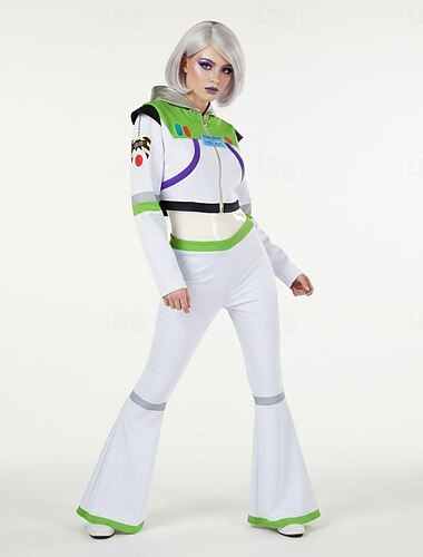  Ausgefallene Kostüme Astronaut Galaxy Girl Cosplay-Kostüm Erwachsene Damen Halloween Karneval Party Leistung Verkleiden