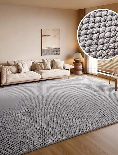  Tapis de salon à motif ananas rond, grand format, style japonais, résistant aux taches et aux griffes d'animaux. Couverture intégrale.