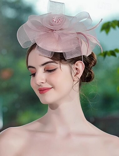  Coiffe Filet Mariage Anniversaire ancien Mignon Avec Tulle Casque Couvre-chef