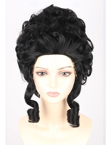  Perruque coloniale du XVIIIe siècle pour femmes adultes reine victorienne pour carnaval fête