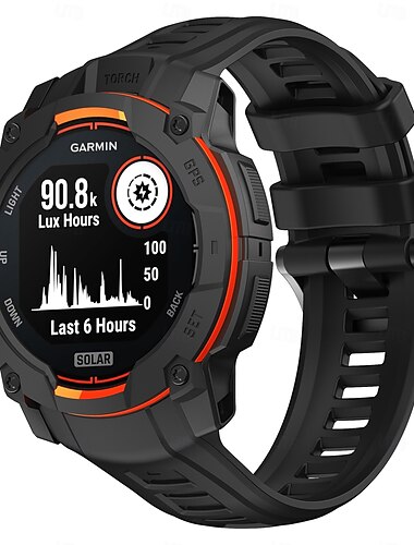  Kellon ranneke varten Garmin Vaisto 3 Silikoni Korvaus Hihna Säädettävä Urheiluhihna Moderni solki Kukkapainatus Ranneke