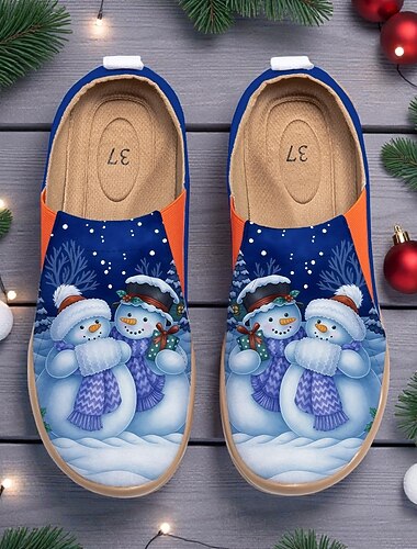  Røde damesneakers med julekatte og snefnugdetaljer – festlige juleslippers til hyggelige vinterdage, feriesammenkomster og fritidstøj
