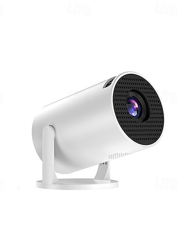  HY200 1080P bærbar projektor 270 justerbar vinkel filmprojektor telefon/laptop/TV-boks høyttaler og HDMI/USB-inngang Valentinsgave
