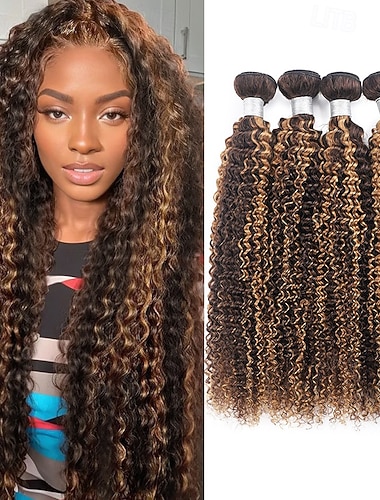  p4/27# korostuskiharat, aidot hiukset, kiharat aaltoilevat kimput (18 18 20 20 tuumaa, kiharat aaltoilevat, 4 kimppua) brasilialainen aitohius mustille naisille