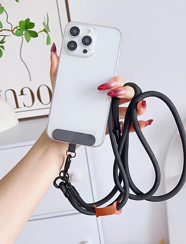  Nuovo cordino per telefono alla moda - cinturino extra lungo con rinforzo spesso per sport all'aria aperta, escursionismo, fotocamera, zaino in spalla - catena da polso unisex