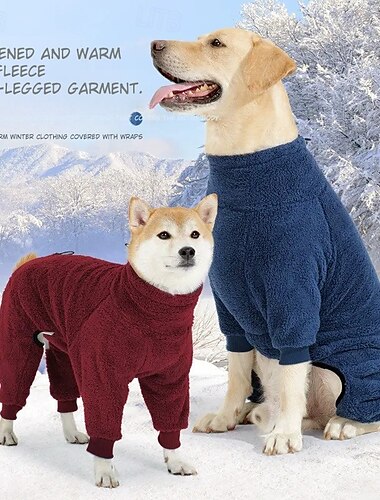  Зимнее пальто для собак, ветрозащитная флисовая куртка для собак, жилет для собак в холодную погоду, водолазка, уютная теплая одежда для животных, одежда для собак средних и больших размеров