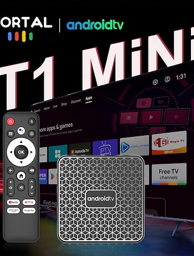  Андроид 12 ТВ-бокс T1 MINI 4K 4K RK3318 2GB 16Гб