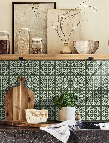  12 stk. 3D-veggflisklistremerker, selvklebende 6x6 tommer, tykk PE-skum krystallmosaikk, vanntett bakplate for kjøkken, bad &hjemmedekor, gaveeske med metalliske veggpaneler