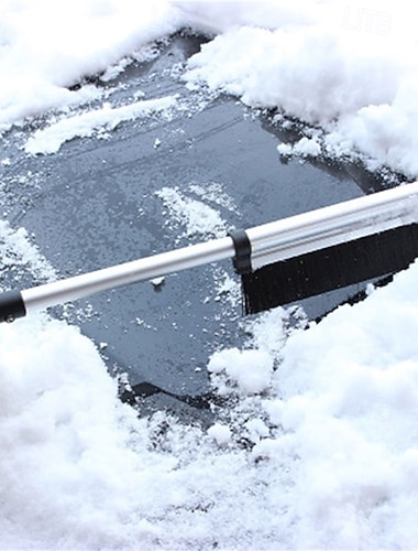  1 ks kartáč na sníh do auta, výsuvná lopatka na čištění, škrabka, zimní autokartáče, odmrazovač čelního skla, nástroje na mytí a odmrazování