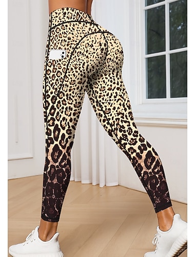  Naisten pilates-legginsit Fitness-housut Vapaa-ajan leggingsit Taskut Leimavero Tilkkutäkki Pilates Kuntosali Kuntosaliharjoitus Housut Pyöräily Sukkahousut Leggingsit Leopardi Eläinkuvioinen