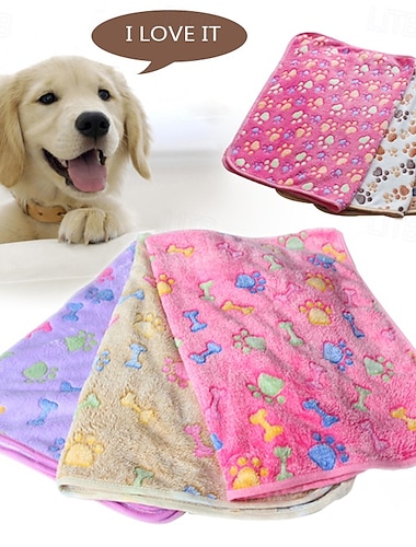  Flauschige, hochwertige Fleece-Haustierdecke aus Flanell für Katzen, Hunde und Welpen