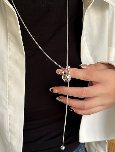  1шт Ожерелья с подвесками Цепочка For Жен. Для улицы Подарок Повседневные Сплав Классический