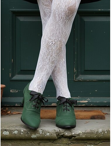  Schwarze und bordeauxrote Vintage-Schnürpumps aus Samt für Damen – im edwardianischen Stil der 1920er Jahre, perfekt für formelle Anlässe, Teepartys und den Alltag.