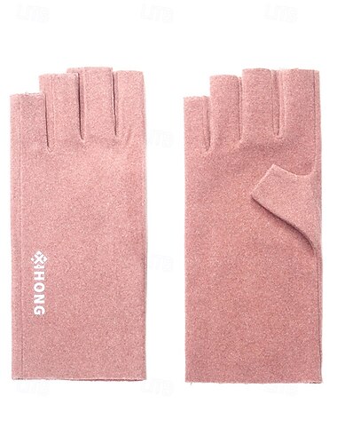  Varma fingerlösa handskar för kvinnor - flera färger, lätt polyestermaterial, praktiska och bekväma för utomhus- och inomhusaktiviteter