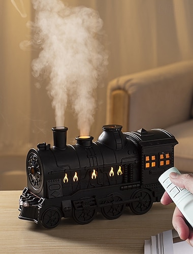  Nawilżacz powietrza w stylu vintage, urządzenie do aromaterapii, 300 ml, pierścień z rozpylaczem w kształcie meduzy, podwójne rozpylanie ust, zdalne sterowanie, światło otoczenia z regulacją czasu,