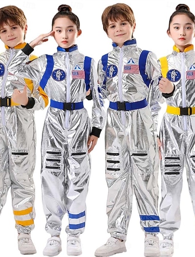  Farsangi jelmez Űrhajós Karnevál Karrier Jelmez Onesies Gyermek Fiú Lány Farsang Buli / Este Könnyű karneváli jelmez Kiöltözik