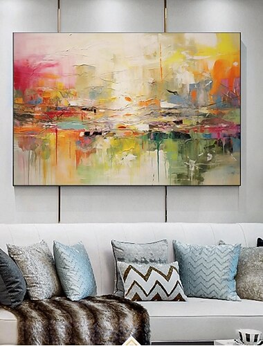  dipinto a olio fatto a mano su tela decorazione da parete arte moderna astratta rosa per la decorazione della stanza di casa cornice tesa dipinto appeso / tela arrotolata (senza cornice)