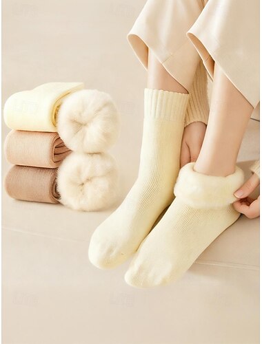  Γυναικείες απαλές και άνετες κάλτσες Snow & Home από βαμβάκι-πολυεστέρα – σετ 5 ζευγαριών σε πολλά χρώματα, ιδανικές για άνετη καθημερινή χρήση.