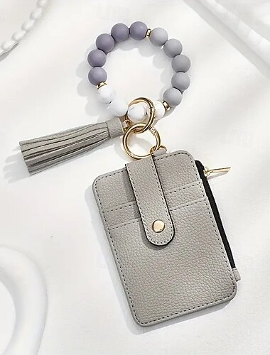  csuklópánt kulcstartó karkötő pénztárca szilikon gyöngyös kulcstartó szilikon gyöngyös karkötő kulcstartópénztárca rugalmas kulcstartó karperec