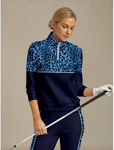  Dame Genser for genser Navyblå Langermet Topper Dame golfantrekk Klær Antrekk Bruk klær
