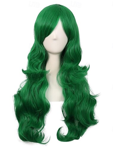  Perruque de carnaval 2026 Rouge Noir Bleu Bouclé Long Perruque synthétique de festival Mardi Gras Parade Coiffure de costume de cosplay pour Femmes