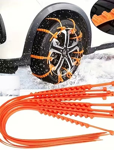  20 stk. kjettinger til dekk, sklisikringsbelte for bil, lastebil, SUV, vinterkjøring i nødstilfeller