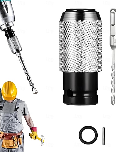  Tragbares Bohrhammer-Adapterset mit 2/3/4-Zoll-Schlagbohrern – elektrischer Schraubenschlüssel-Umrüstkopf, korrosionsbeständig &Rostschutz, ideal für Haus-, Renovierungs- und Bauprojekte