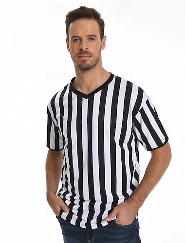  Match mondial de football 2026 Costume de cosplay T-shirt Arbitre Cosplay Adulte Homme Halloween Carnaval Match de football Se déguiser