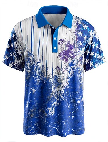  4 lipca 2026 250. rocznica Dnia Pamięci Męski T-shirt z flagą USA z krótkim rękawem codzienny