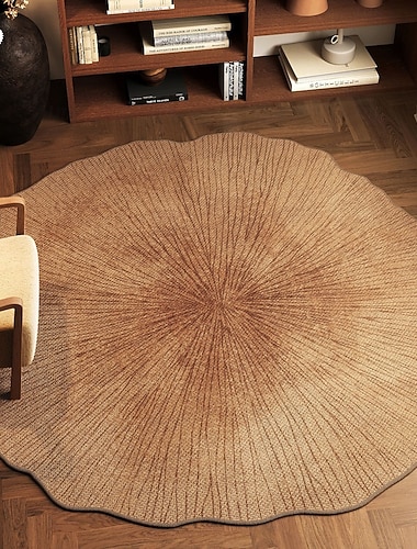  Роскошный круглый ковер высокого класса для гостиной, журнального столика, спальни, прикроватного коврика, простой в уходе, мягкий декор для пола дома, современная элегантность