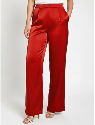  Per donna Pantaloni da abito Affari Ufficio Formale Elegante Semplice Classico