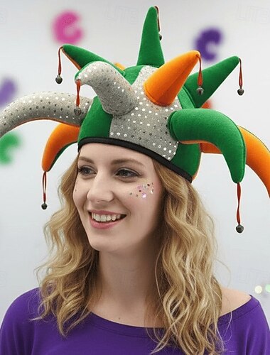  Mardi Gras 2026 Chapéus Vintage Unisexo Dia Das Bruxas Carnaval Festa Festival Vestir-se