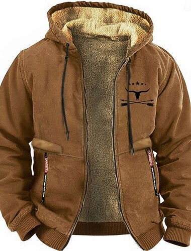  Per uomo Stampe astratte Cowboy Felpe Manica lunga Felpe Con cappuccio Giornaliero Informale Per eventi Da mare Autunno inverno Nero Bianco Rosso Abbigliamento progettista S M L XL XXL 3XL