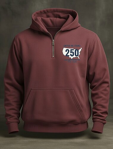  בגדי ריקוד גברים קפוצ'ון תעצור בצד קפוצ'ון רוכסן רבע יין כחול נייבי אפור כחול בהיר עם קפוצ'ון גראפי כיס קזו'אל יומי חגים סגנון רחוב יום יומי סתיו חורף ביגוד קפוצ'ונים חולצות טריקו