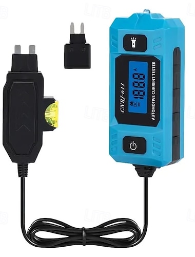  tester per circuiti elettrici per autoveicoli, rilevatore di perdite di fusibili 611, materiale isolante, alimentato a batteria, tensione di esercizio 36 V, con display LCD e funzionalità di