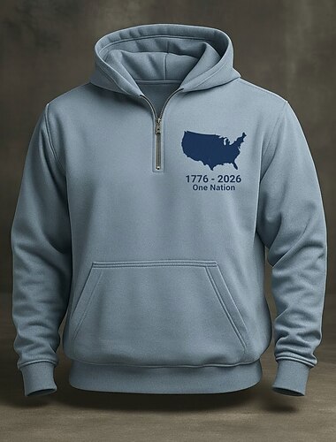  Per uomo Felpa con cappuccio Maglione Felpa con cappuccio e zip corta Vino Blu marino Grigio Azzurro Con Cappuccio Mappa Tasca Casuale Quotidiano Sport & Outdoor Streetwear Casual Autunno Inverno