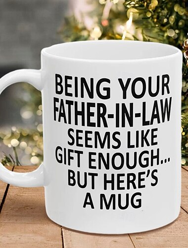 Être ton beau-père Mug humoristique 11oz Tasse à café de vacances de la part du beau-père Cadeau de Noël hilarant Pour la famille Anniversaire Boisson saisonnière