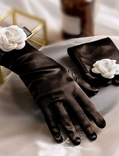  Térylène Longueur au poignet Gant Élégant Avec Floral / Couleur unie Gants de Mariage / Fête