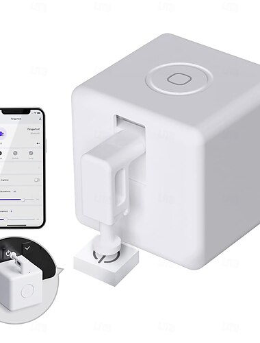  Finger Bot Smart-Tastendrücker ohne Verkabelung, Upgrade mit Touch-Steuerung, kompatibel mit der Smart Life App, mit dem Tuya Bluetooth-Hub kompatibel mit Alexa, Google Home und Timer-Steuerung