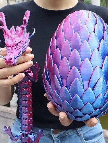  Ovos de Páscoa gigantes impressos em 3D com dragão de 60 cm dentro, ovo de Páscoa misterioso com dragão de 18 cm, brinquedos antiestresse articulados, ovos de Páscoa surpresa para crianças, animais