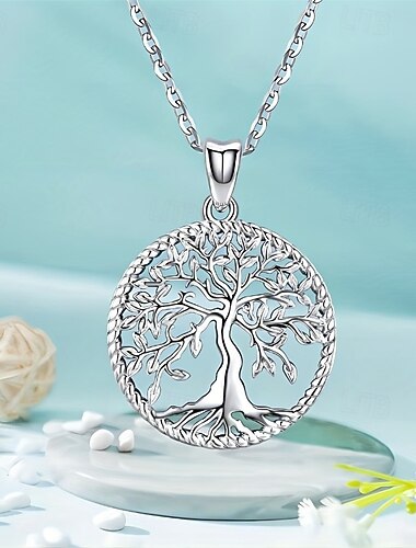  שרשראות תליון For בגדי ריקוד נשים רחוב יומי סגסוגת עץ החיים