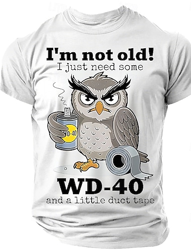  Pánské Legrační slang Tričko Krátký rukáv tričko 3D tisk Tričkový Košile Módní Denní Denní ulice Vodní modrá Heather Greyová Černá Léto Jaro Oblečení S M L XL XXL XXXL