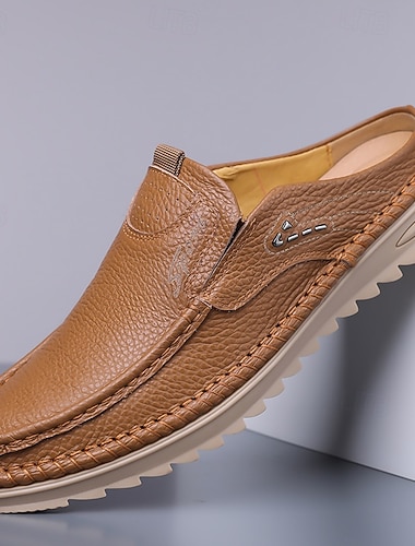  Heren instappers in een beige tint, lichtgewicht en comfortabele wandelschoenen, zachte, stijlvolle casual schoenen voor dagelijks gebruik, reizen, autorijden en een ontspannen weekendstijl.