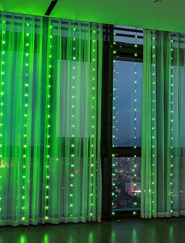  Lichterkette mit irischem Kleeblattmotiv zum St. Patrick's Day, 3 m breit, grünes Licht, USB-Anschluss, 8 Funktionen mit Fernbedienung, für Schlafzimmer, Wohnzimmer, Balkon, Partydekoration