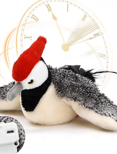  Oiseau volant en peluche pour chat, jouet pour chat alimenté par USB | Jouet pour chaton activé avec rabat sonore